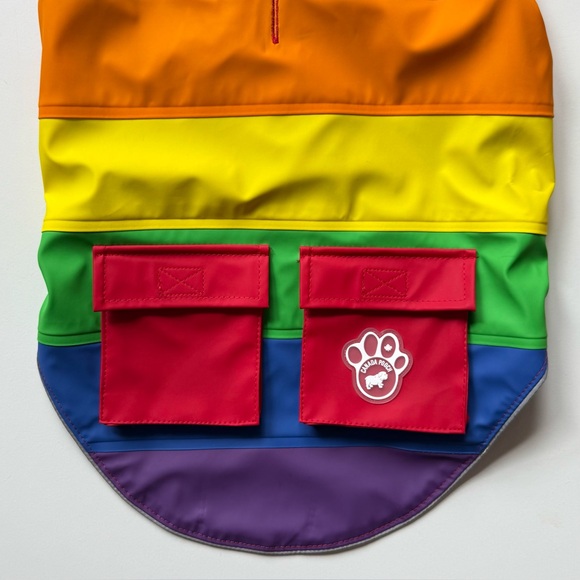 Canada Pooch Torrential Tracker Dog Jacket - Rainbow - Size 16 - Picture 7 of 16